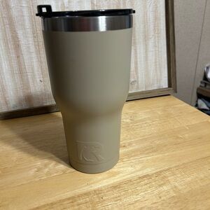 Tan Insulated Tumbler with Lid